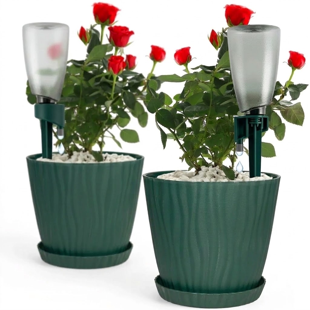 Automatic Plant Waterer - 1個入り 自動給水ステーク 家庭用点滴灌漑 植物への自動給水スパイク 結婚旅行先や自宅の庭で使用可能