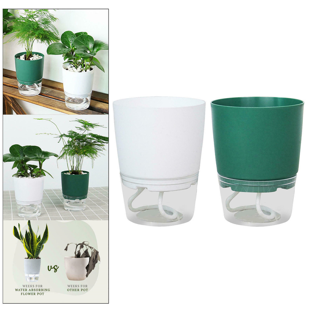 Automatic Plant Waterer - 水の形をした野菜の植木鉢,水族館の自動吸収,透明な二重層,プラスチック樹脂,自己散水プラント