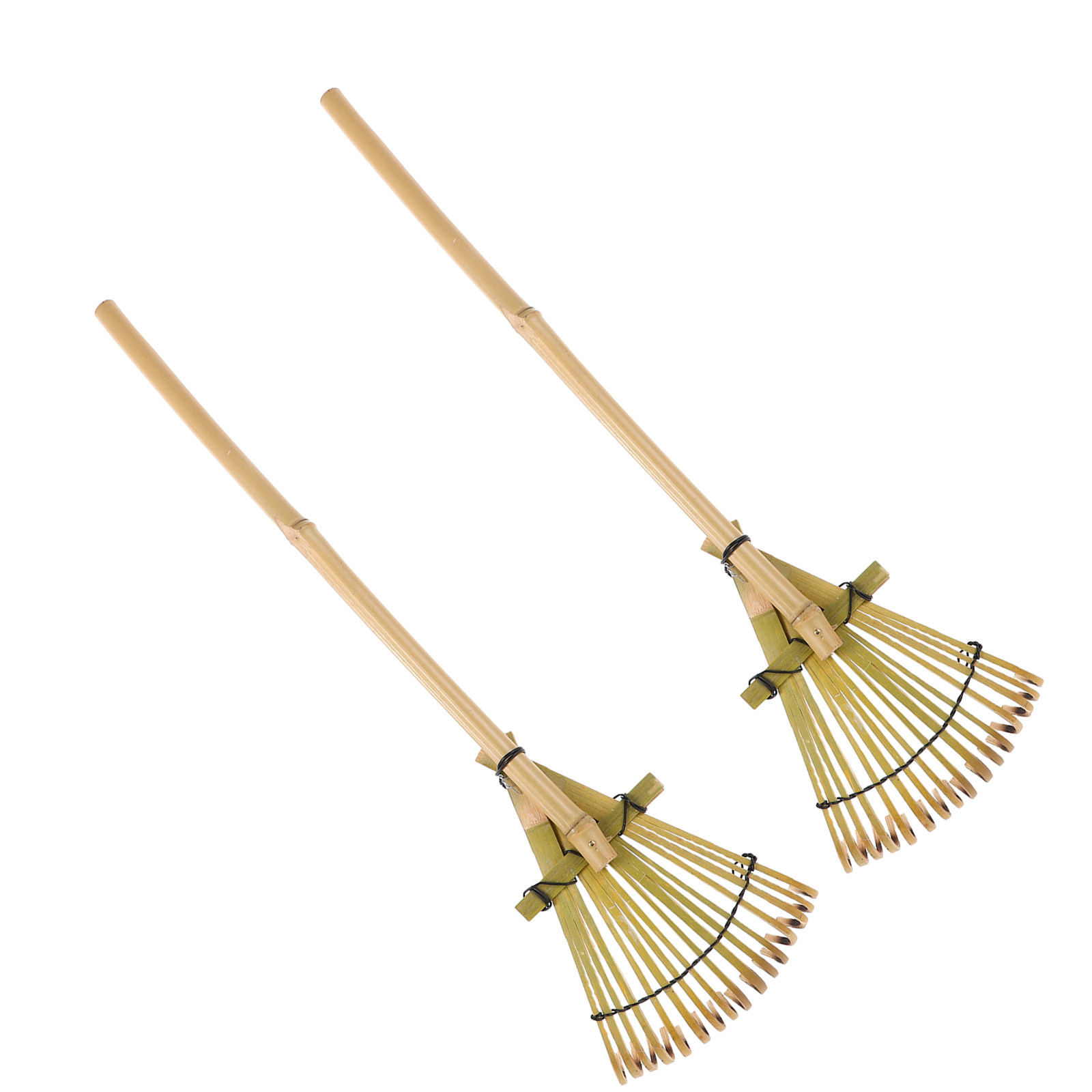 2本セット、19.6インチの竹製手動レーキ。砂の選別、地面の - Gardening Hand Tools Japanese のレビューと価格