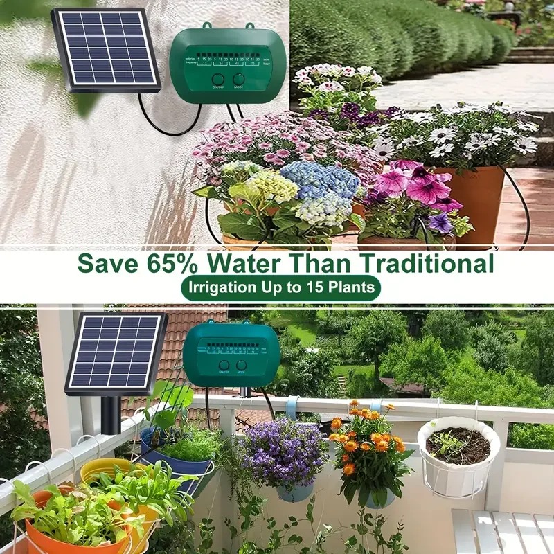 ソーラーインテリジェント灌漑キット 6V 2W 内蔵 180 - Automatic Plant Waterer のレビューと価格